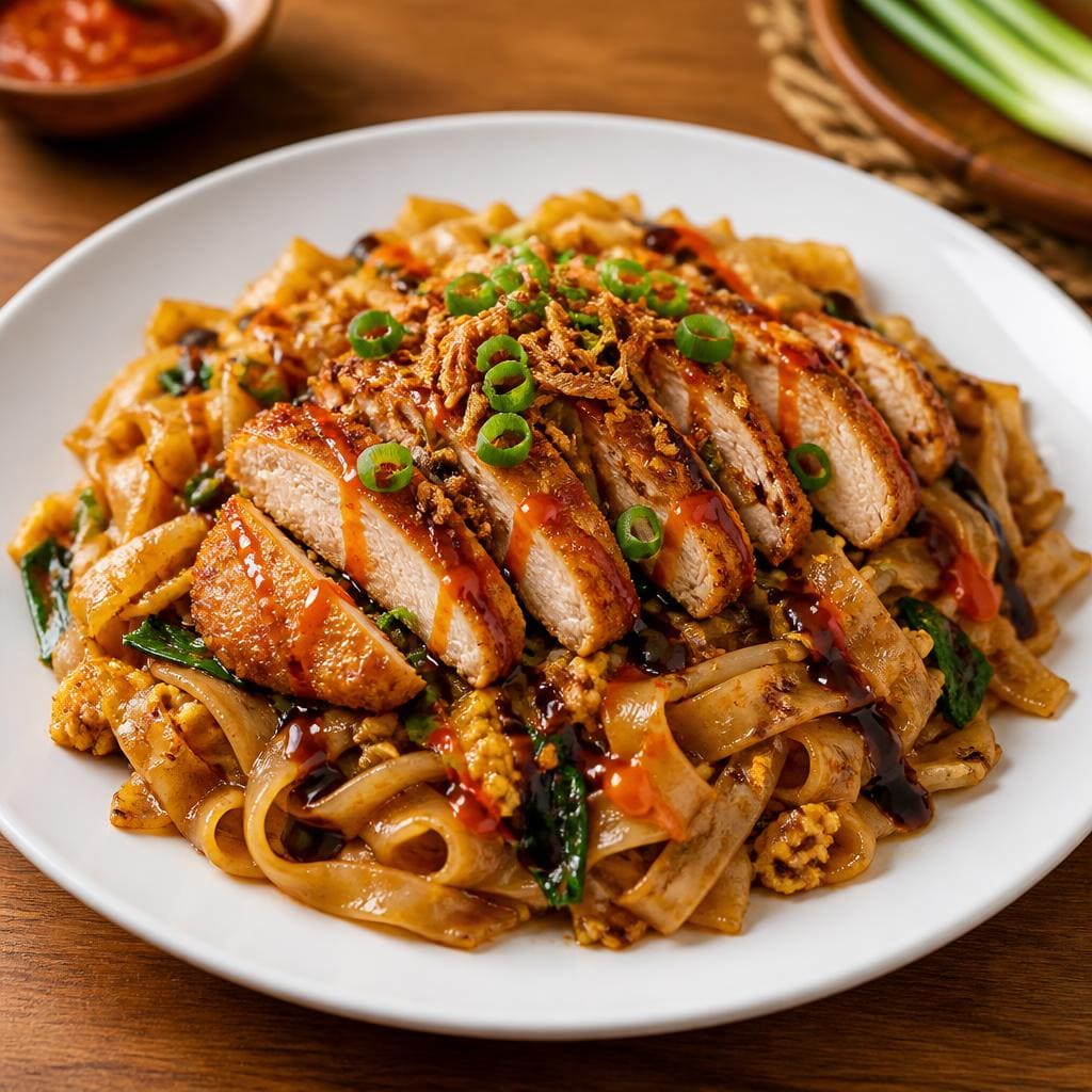 Bakmi Golek Kwetiaw Goreng Ayam